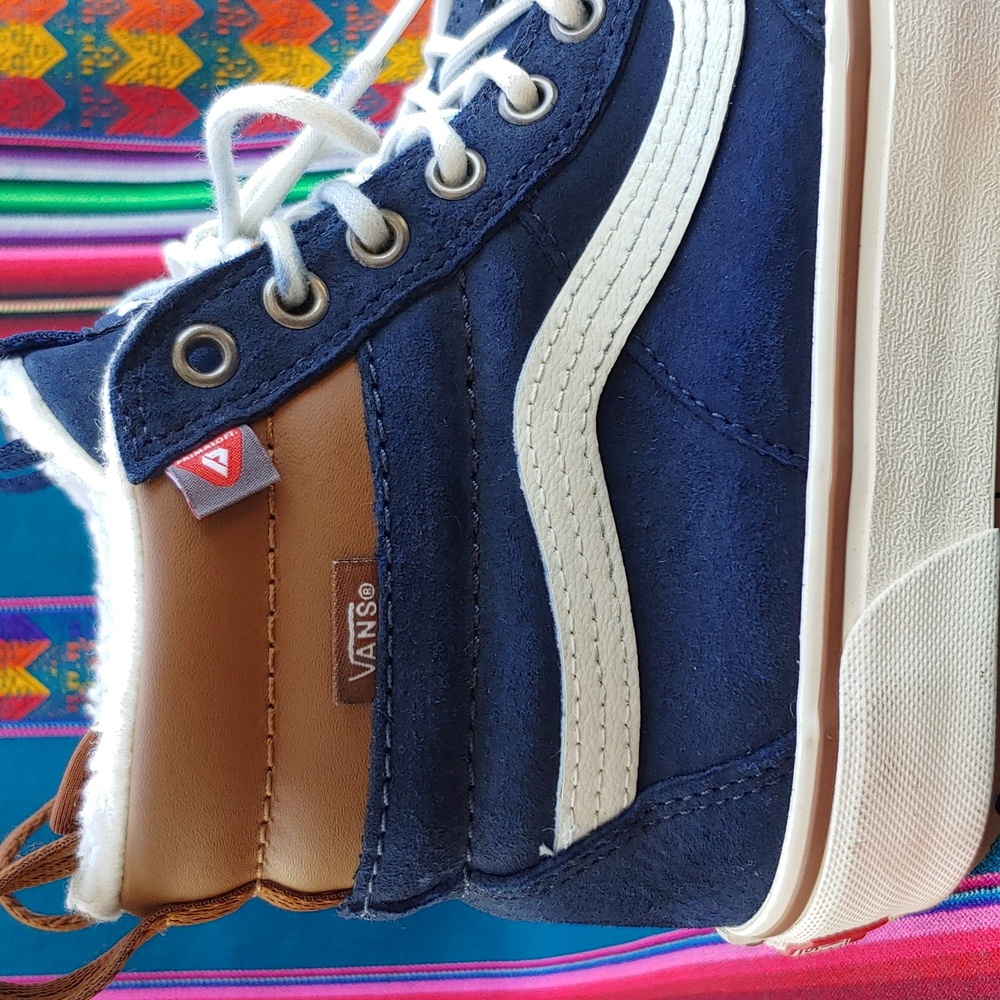 Vans Sk8-Hi MTE-2.0 DX Insulated Shoes Blue and Cream Men's 7 Women's 8.5 - Picture 8 of 17